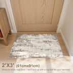UERMEI 2x3 Entryway Area Rug: Washable Neutral Modern Abstract Small Rug - Image 3