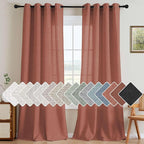 H.VERSAILTEX Living Room Linen Curtains by HVERSAILTEX