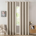 MIULEE Linen Curtains 100% Blackout by MIULEE