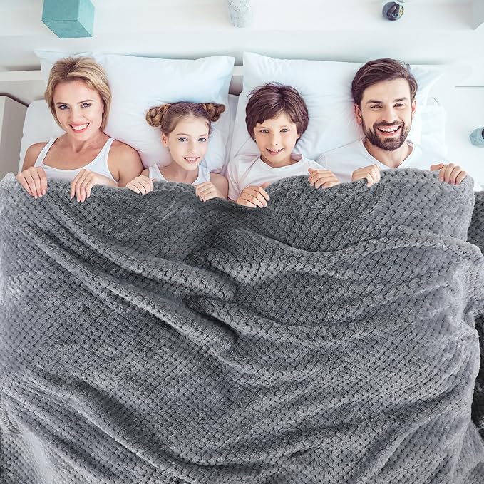 Newwiee 4 Pcs Flanne Fleece Throw Blanket - Image 6