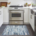 Lansny Modern Abstract Entryway Rug Indoor 2x3 Washable Rug Non-Slip Soft Small - Image 2