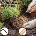 Root Hook Small Hand Rake Potted Plants Care, Repotting Root Rake Claw Hook