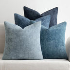 MIULEE Pack of 4 Couch Throw Pillow Covers 26x26 Inch Neutral Blue Soft by MIULEE