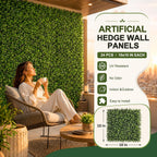Artificial Grass wall Panel 24P 10x10 Boxwood Greenery Backdrop