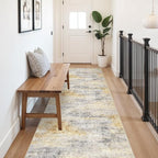 3x10 Washable Kitchen Runner Rug: Modern Abstract Runners - Image 3