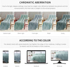BOURINA Aqua Throw Blanket 50 x70 Inches Jacquard Argyle Throw Textured Solid - Image 8