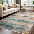 KOZYFLY Washable Area Rug 5x7 Modern Ombre Thin Rugs by KOZYFLY
