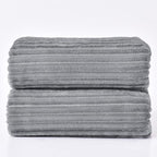 BEDELITE Fleece Throw Blanket for Couch – 3D Ribbed Jacquard Soft and Warm - Image 8