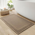 RESARE Waffle Bathroom Runner Rugs, Super Absorbent Bath Mat Non Slip Washable by Resare