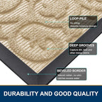 Smiry Welcome Door Mat Outside Entrance, Heavy Duty Trap Dirt and Moisture Easy - Image 4