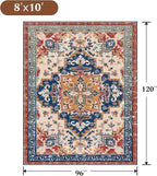 Rugflix 8x10 Area Rug for Living Room, Machine Washable Area Rugs - Image 2