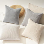 Topfinel 4 Packs Neutral Decorative Throw Pillows Covers 26x26 Inch - Image 3