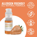 Bakell - Pumpkin Orange Tinker Dust (4g, 1x Mini Spray Pump) Edible Glitter for Food, Desserts, and Baked goods!
