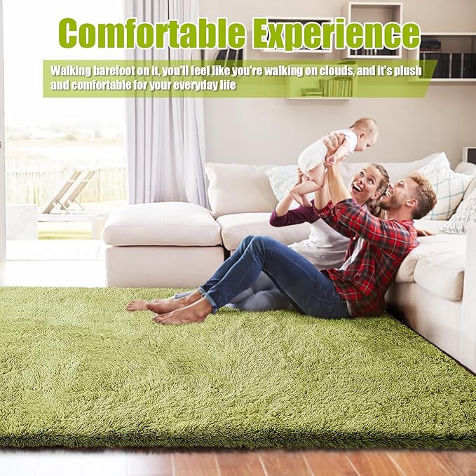 9x12 Fluffy Area Rugs for Living Room, Large Fuzzy Shag Area Rug for Bedroom - Image 6