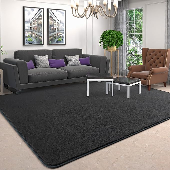 AROGAN Modern Shag Area Rug for Living Room, 6x9 Feet Washable Rugs for Bedroom - Image 8