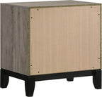 Coaster Valen 23.5-Inch Bedroom 2-Drawer Nightstand, Light Taupe 215912