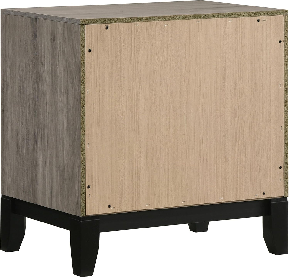 Coaster Valen 23.5-Inch Bedroom 2-Drawer Nightstand, Light Taupe 215912