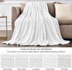 BEDELITE Fleece Throw Blanket for Couch – 3D Ribbed Jacquard Soft and Warm - Image 5