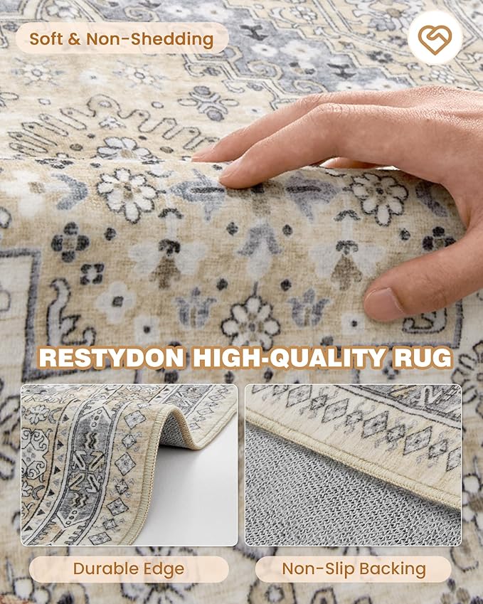 Runner Rug 2x6, Ultra-Thin Entryway Rug Non Slip Washable Rugs - Image 7