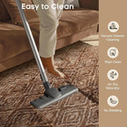 Ophanie Brown and White Diamond Striped Rugs - Image 6