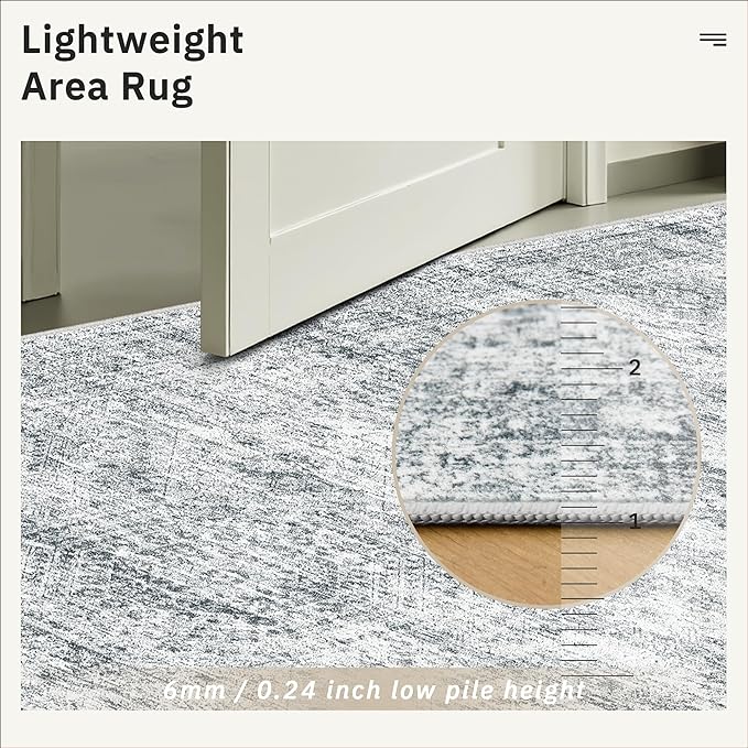Washable Area Rug 8x10, Large Soft Rugs - Image 9