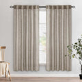 MIULEE Burlywood Birch Linen Curtains 72 Inch Length 2 Panels by MIULEE