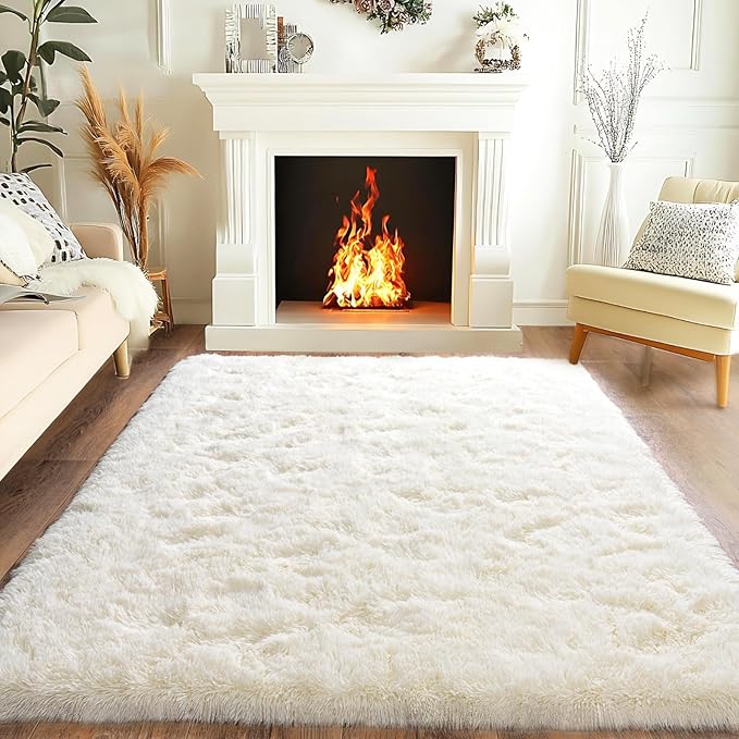 Pionblank Super Fluffy Area Rug by PIONBLANK