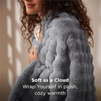 Bedsure 3D Fleece Bubble Blanket - Image 2