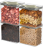 4-Pack Airtight Pantry Containers 1.9 QT Leakproof Twist-Lock Lids