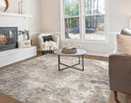 UERMEI Square Area Rugs : Washable 8x8 Neutral Modern Abstract Carpet - Image 8