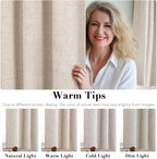 H.VERSAILTEX Linen Curtains 100% Blackout Curtains - Image 5