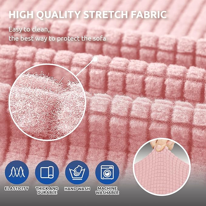KEKUOU Stretch Sofa Cover Slipcover ，Couch Covers - Image 5