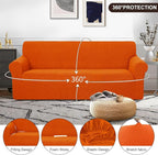 U-NICE HOME Stretch Couch Cover Sofa Cover Sofa Slipcover Furniture Protector - Image 3