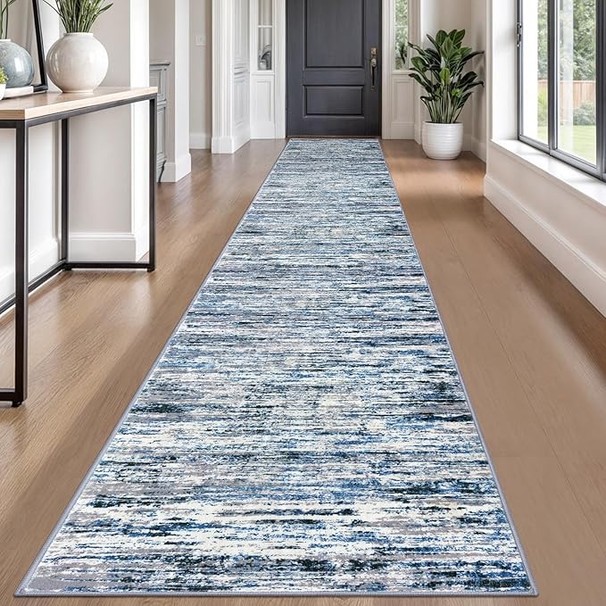 Lansny Modern Abstract Runner Rug 2.6x18 by lansny
