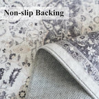 Hallway 4x8 Washable Runner Rug: Oriental Stain Resistant Entryway Kitchen Rug - Image 3