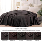 Whale Flotilla King Size Fuzzy Fleece Blanket, Fluffy Warm Soft Jacquard Bed - Image 8