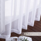 NICETOWN White Sheer Curtains 72 inches Long - Image 6