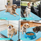 OLANLY Dog Door Mat for Muddy Paws 48x30, Paw Print Design, Absorbs Moisture - Image 7