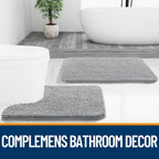 OLANLY Bathroom Rugs 30x20, Extra Soft Absorbent Chenille Bath Rugs