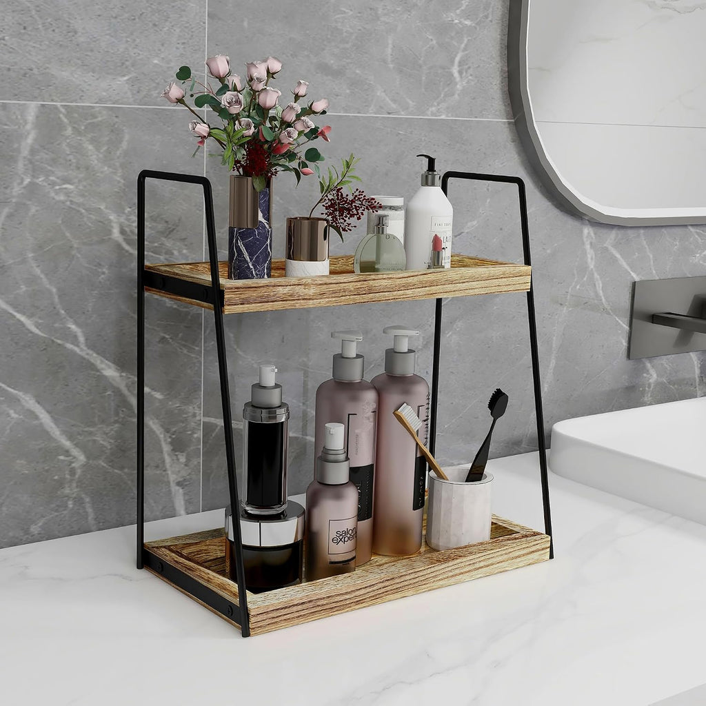 Dorhors Bathroom Counter Organizer,Vanity Countertop Storage Shelf