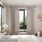 Brownish Grey Linen Curtains 96 Inches Long - Image 7