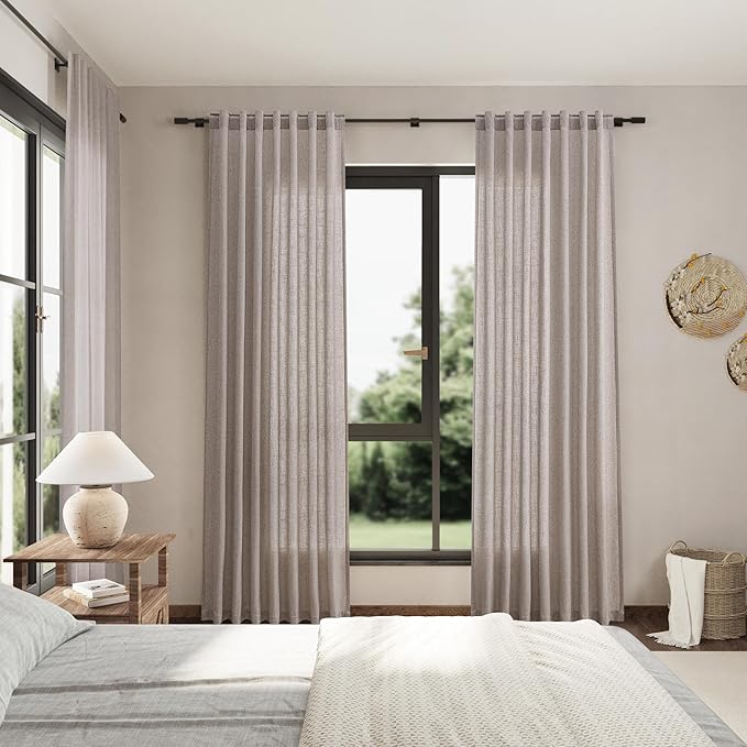 Extra Long Brownish Grey Curtains 2 Panels 102 Inches Long - Image 7