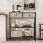 HOOBRO 29.5" Narrow Console Table with 2 Fabric Drawers, Small Sofa Table