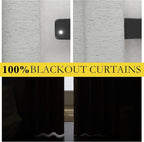 NICETOWN Grey Long Linen Full Shade Panels, Pair of Thermal Insulated & Energy - Image 2