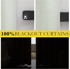 NICETOWN Sage Green Linen Blackout Curtains - Image 2