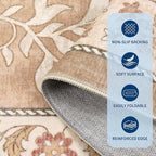 GarveeHome Provence 2x6 Washable Kitchen Runner Rugs Non Slip Vintage Boho - Image 6