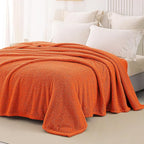 Whale Flotilla King Size Fuzzy Fleece Blanket, Fluffy Warm Soft Jacquard Bed - Image 4