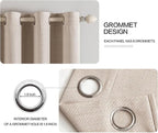 MIULEE 100% Blackout Textured Curtains - Image 4