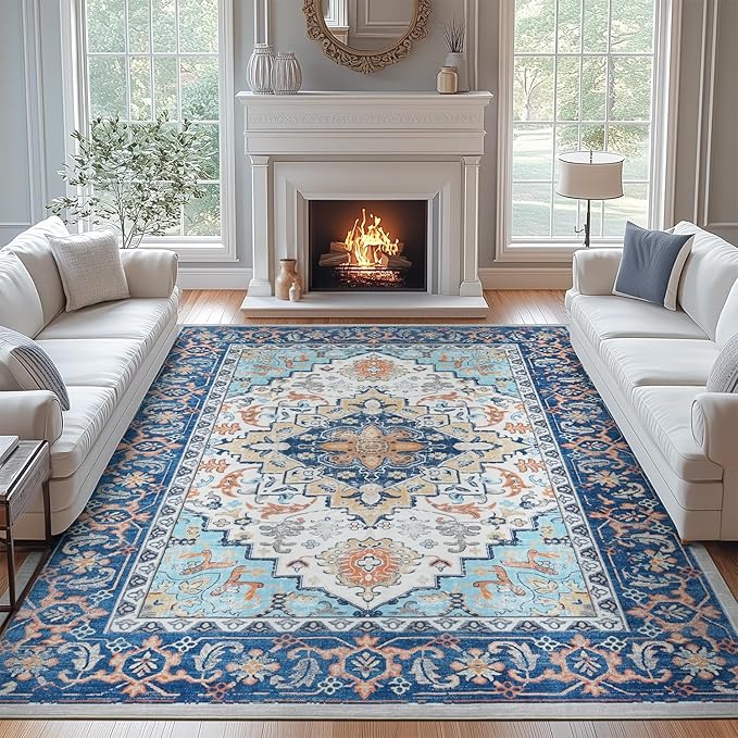 Lofus 9x12 Area Rugs for Living Room, Washable Area Rug, Rugs for Bedroom by Lofus