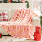 BEDELITE Pink Christmas Throw Blanket - Image 5